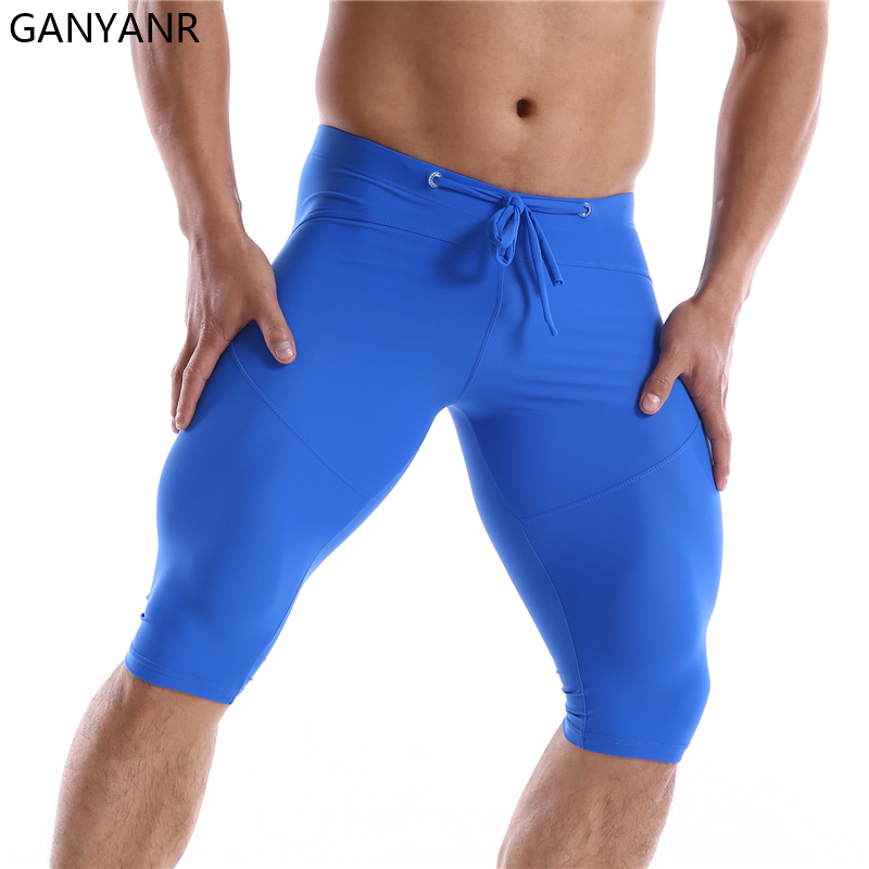 Compression Shorts Athletes - GANYANR 남성용 러닝 타이즈, 압축 레깅스,