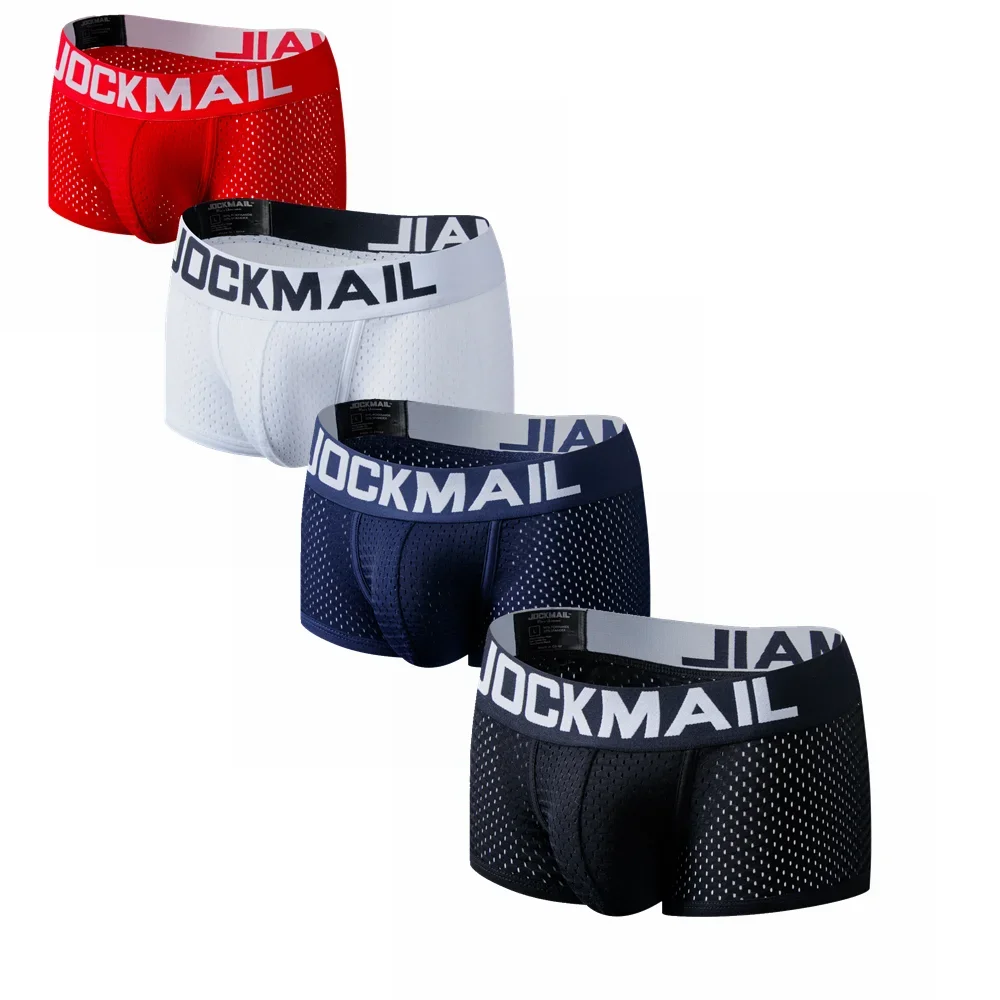 Multi Pack Underwear - JOCKMAIL 남성용 메쉬 통기성 복서 반바지,