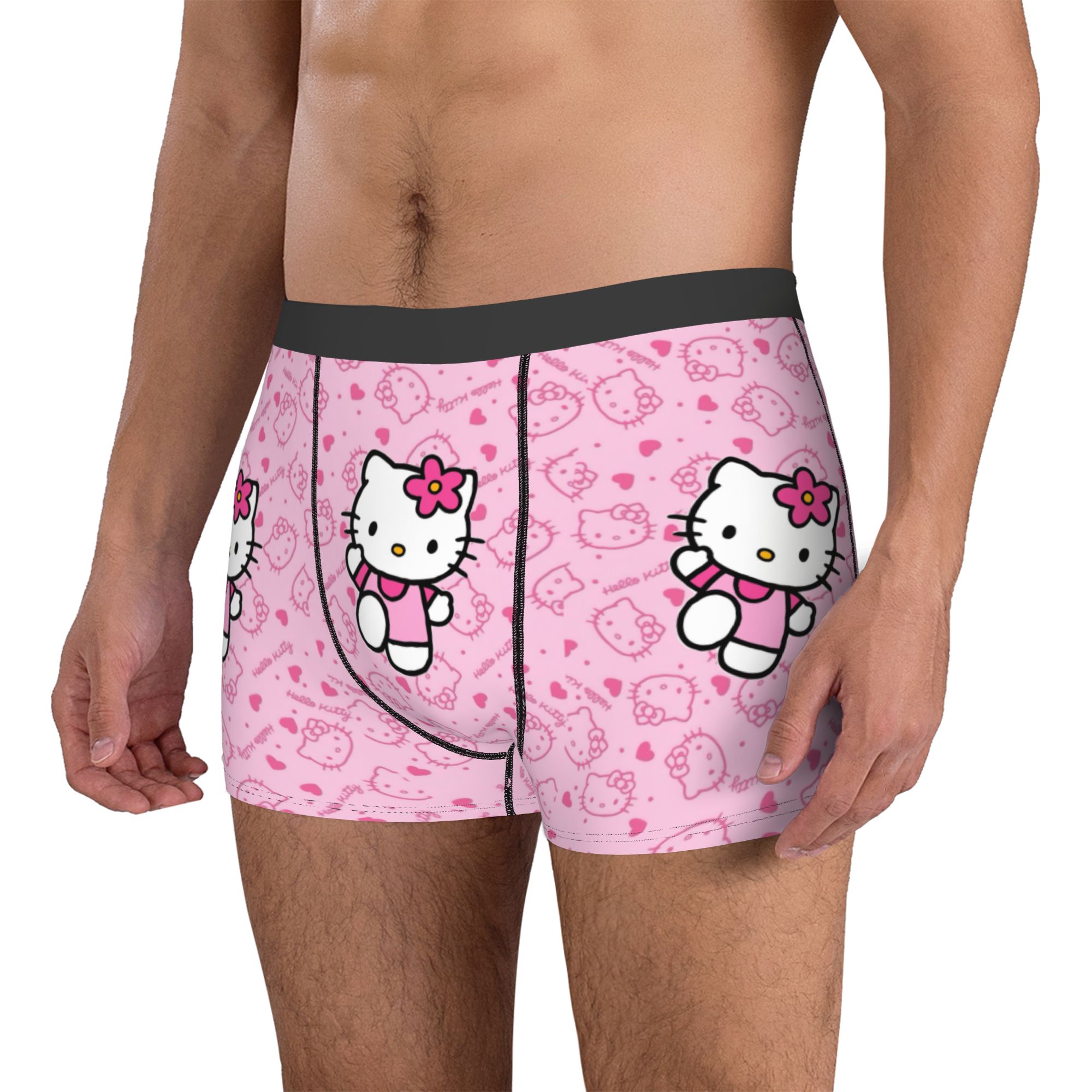여자 고양이 속옷 남성용 프린트 핑크 귀여운 만화 캐릭 - Boxer Shorts Modal 리뷰 및 가격