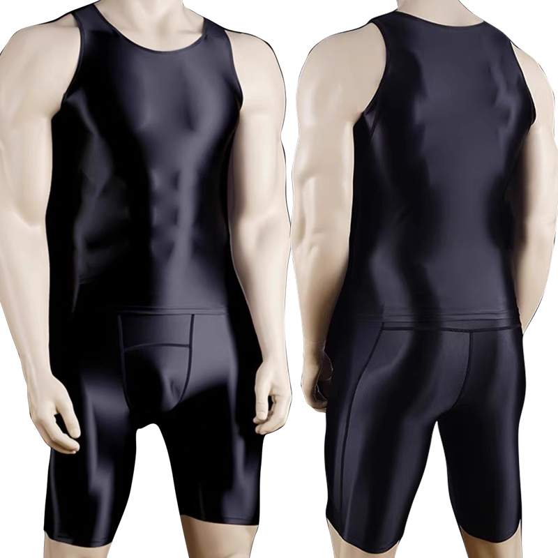 남성 얇은 피트니스 조끼 스타킹 정장 슬림 바지 새틴  - Compression Shorts Athletes 리뷰 및 가격