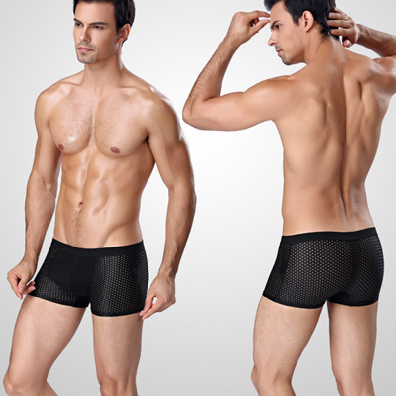 4 개/몫 속옷 남자 팬티 남자 팬티 섹시한 얼음 실크 - Multi Pack Underwear 리뷰 및 가격
