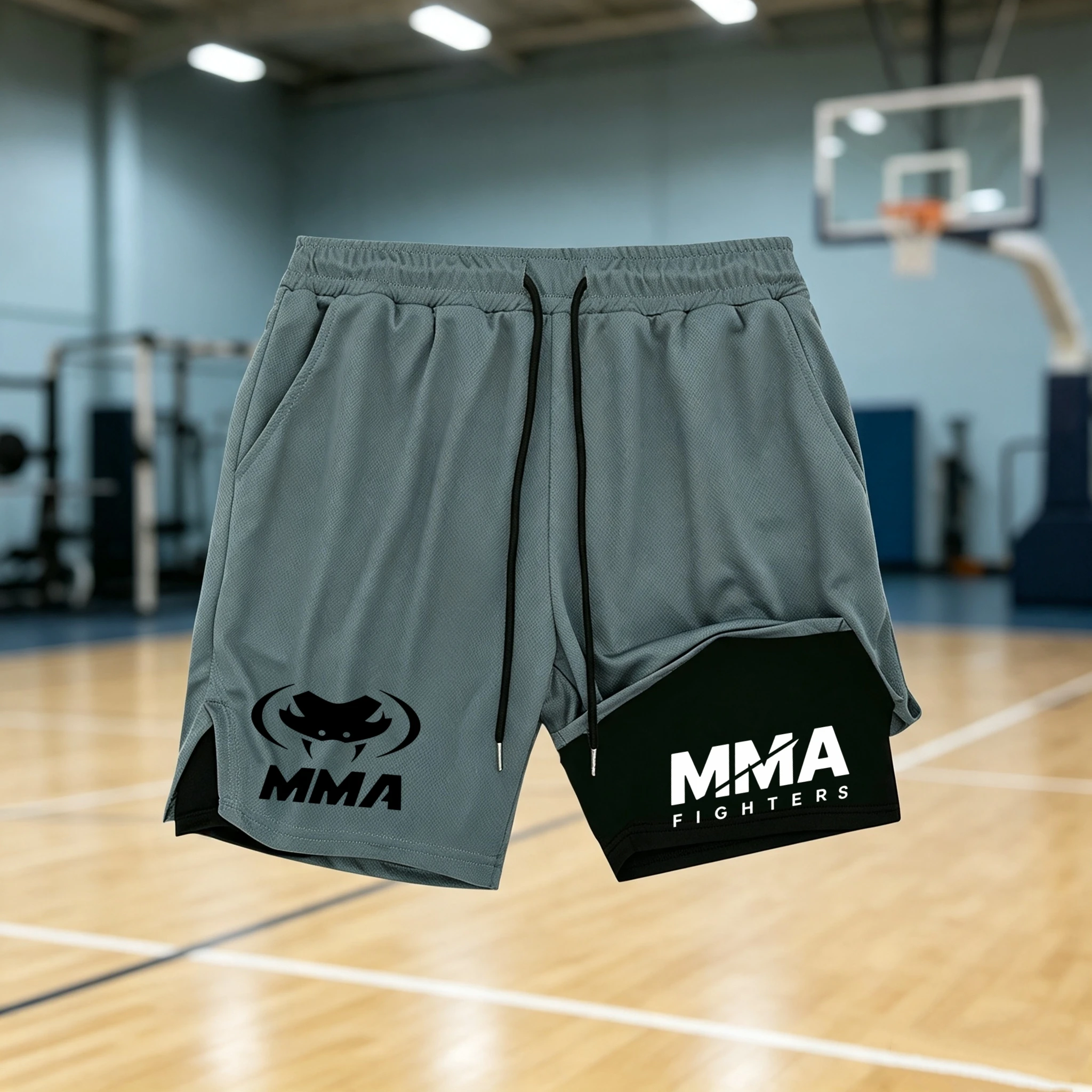 2 in 1 MMA 파이터 쇼츠 남성용 빠른 건조 압박 - Compression Shorts Athletes 리뷰 및 가격